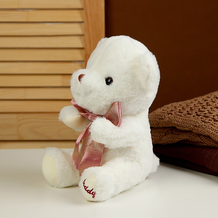 Мягкая игрушка «Мишка», 25 см, цвет белый - фото 1882822122