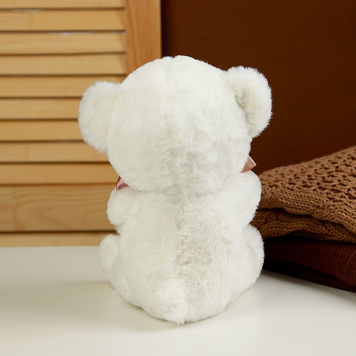 Мягкая игрушка «Мишка», 25 см, цвет белый - фото 1882822123