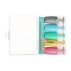 Набор маркеров-текстовыделителей 5 штук, 5 цветов, мини плоские, скошенные - Фото 3