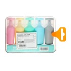 Набор маркеров-текстовыделителей 5 штук, 5 цветов, мини плоские, скошенные - Фото 8