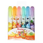 Набор маркеров-текстовыделителей 6 цветов, ароматизированные "Фрукты" - фото 22823440