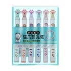 Набор маркеров-текстовыделителей «Лапки», 6 цветов, скошенный наконечник, узел 5 мм - Фото 1