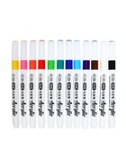 Набор маркеров акриловых 24 цвета, круглый наконечник, для любой поверхности - Фото 4