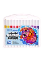 Набор маркеров акриловых 24 цвета, круглый наконечник, для любой поверхности - Фото 2