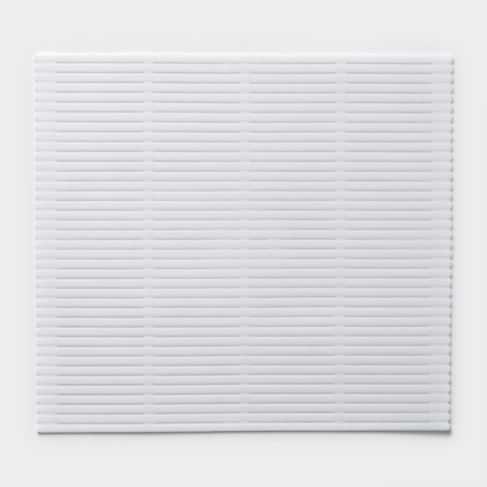 Циновка Доляна «Унаги» 24×21 см, цвет белый - Фото 1