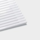 Циновка Доляна «Унаги» 24×21 см, цвет белый - Фото 2