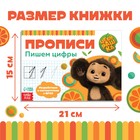 Прописи «Пишем цифры», А5, 20 стр., Чебурашка - Фото 2