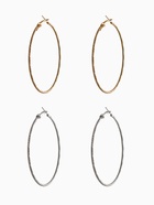 Серьги-кольца «Рельеф», миксы, d=5.7 см - Фото 3
