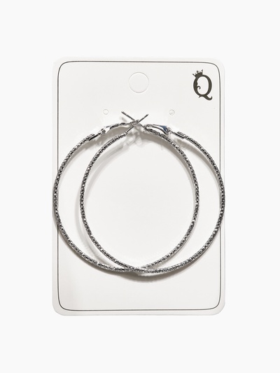 Серьги-кольца «Рельеф», миксы, d=5.7 см