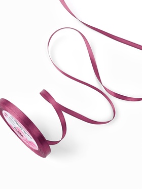 Лента атласная, 6 мм, 23±1 м, тёмно-сиреневая №171 (комплект 10 шт)