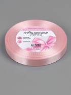 Лента атласная, 12 мм, 23±1 м, розовая №277 - Фото 5