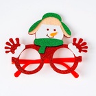 Очки карнавальные новогодние «Снеговик» - Фото 4
