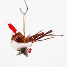 Декоративная подвеска «Птичка в новогоднем колпаке» 15 × 6 × 13 см - Фото 5