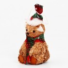 Декоративный сувенир «Мишка в шапочке и шарфе» 9 × 8 × 18 см - Фото 3