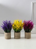 Искусственный цветок в горшке «Лаванда куст», 7.5×19 см, МИКС 9750526