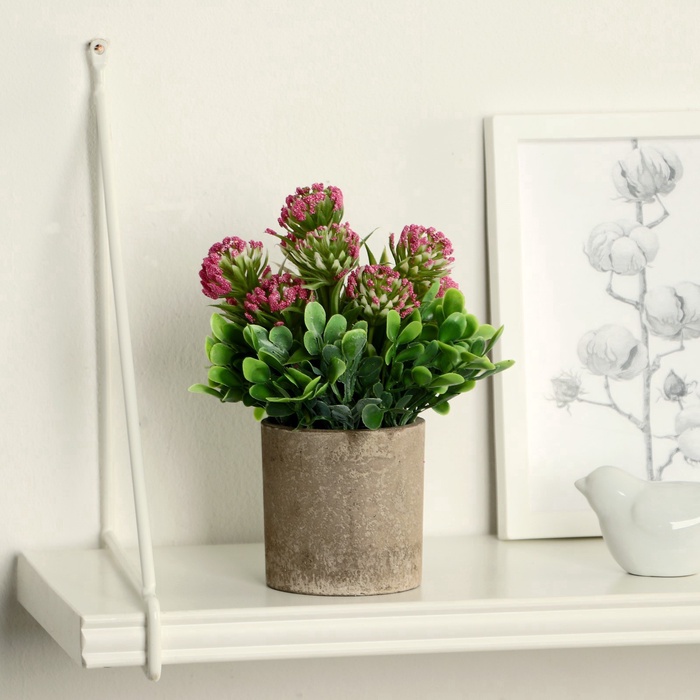 Искусственный цветок в горшке «Агапантус», 8×18 см, МИКС - Фото 1