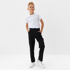 Брюки для мальчика MINAKU: School Collection, чёрные, рост 152 см - фото 22977114