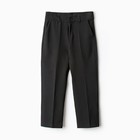 Брюки для мальчика MINAKU: School Collection, чёрные, рост 152 см - фото 27062580