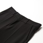 Брюки для мальчика MINAKU: School Collection, чёрные, рост 152 см - фото 27062581