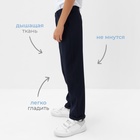 Брюки для мальчика MINAKU: School Collection, тёмно-синие, рост 164 см 9905463 - фото 12584191