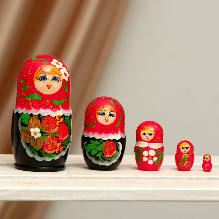 

Матрёшка 5 в 1, малая (цвет и рисунок может отличаться), МИКС
