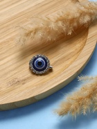 Булавка-оберег «Защита от сглаза», 1.8 см, синяя в серебре - Фото 3