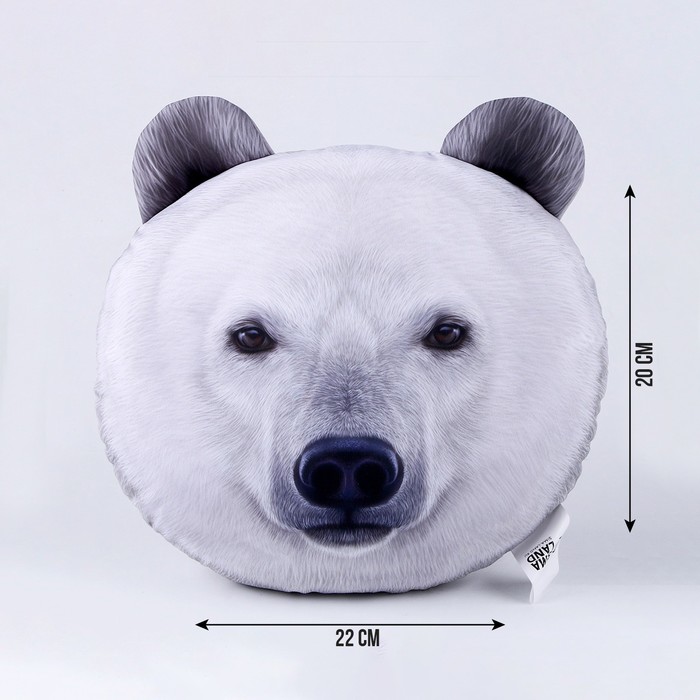 Антистресс подушки «Белый медведь» - фото 1907840440