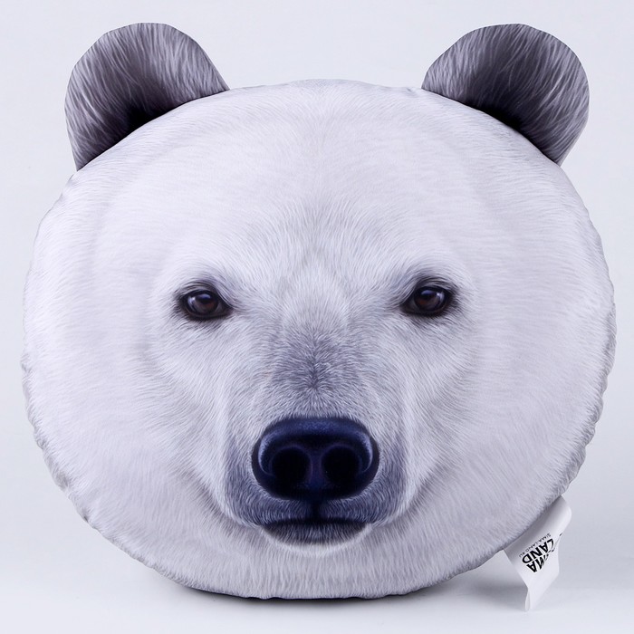 Антистресс подушки «Белый медведь» - фото 1907840441