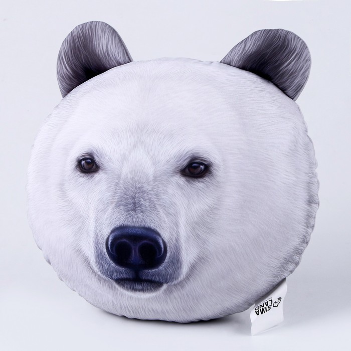 Антистресс подушки «Белый медведь» - фото 1907840442