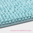 Коврик для дома Доляна «Букли», 40×60 см, голубой - Фото 4