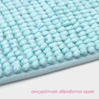 Коврик для дома Доляна «Букли», 50×80 см, голубой - Фото 4