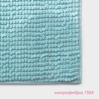 Набор ковриков для ванной и туалета Доляна «Букли», 2 шт, 40×50 см, 50×80 см, цвет голубой - Фото 2
