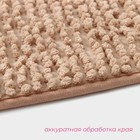Коврики для ванны и туалета Доляна «Букли», 2 шт., 40×50, 50×80 см, бежевые - Фото 4
