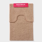 Коврики для ванны и туалета Доляна «Букли», 2 шт., 40×50, 50×80 см, бежевые - Фото 6