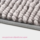 Коврики для ванной и туалета Доляна «Букли», 2 шт., 40×50, 50×80 см, серые - Фото 4