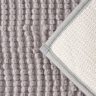 Коврики для ванной и туалета Доляна «Букли», 2 шт., 40×50, 50×80 см, серые - Фото 5