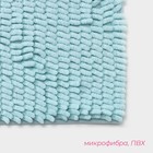 Коврик для дома Доляна «Букли длинные», 40×60 см, голубой - Фото 3