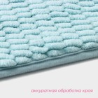 Коврик для дома Доляна «Букли длинные», 40×60 см, голубой - Фото 4