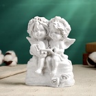 Фигурка гипс «Ангелы с сердцем на замочке», белый, 15×11 см - Фото 3