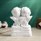Фигура "Ангелы с сердцем на замочке" белый, 15х11см - Фото 3