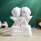 Фигурка гипс «Ангелы с сердцем на замочке», белый, 15×11 см - Фото 3