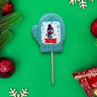 Леденец новогодний с печатью «Снеговик 2025», 30 г - Фото 1