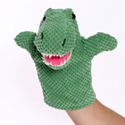 Мягкая игрушка на руку «Динозавр», 26 см, цвет зелёный - фото 320317758