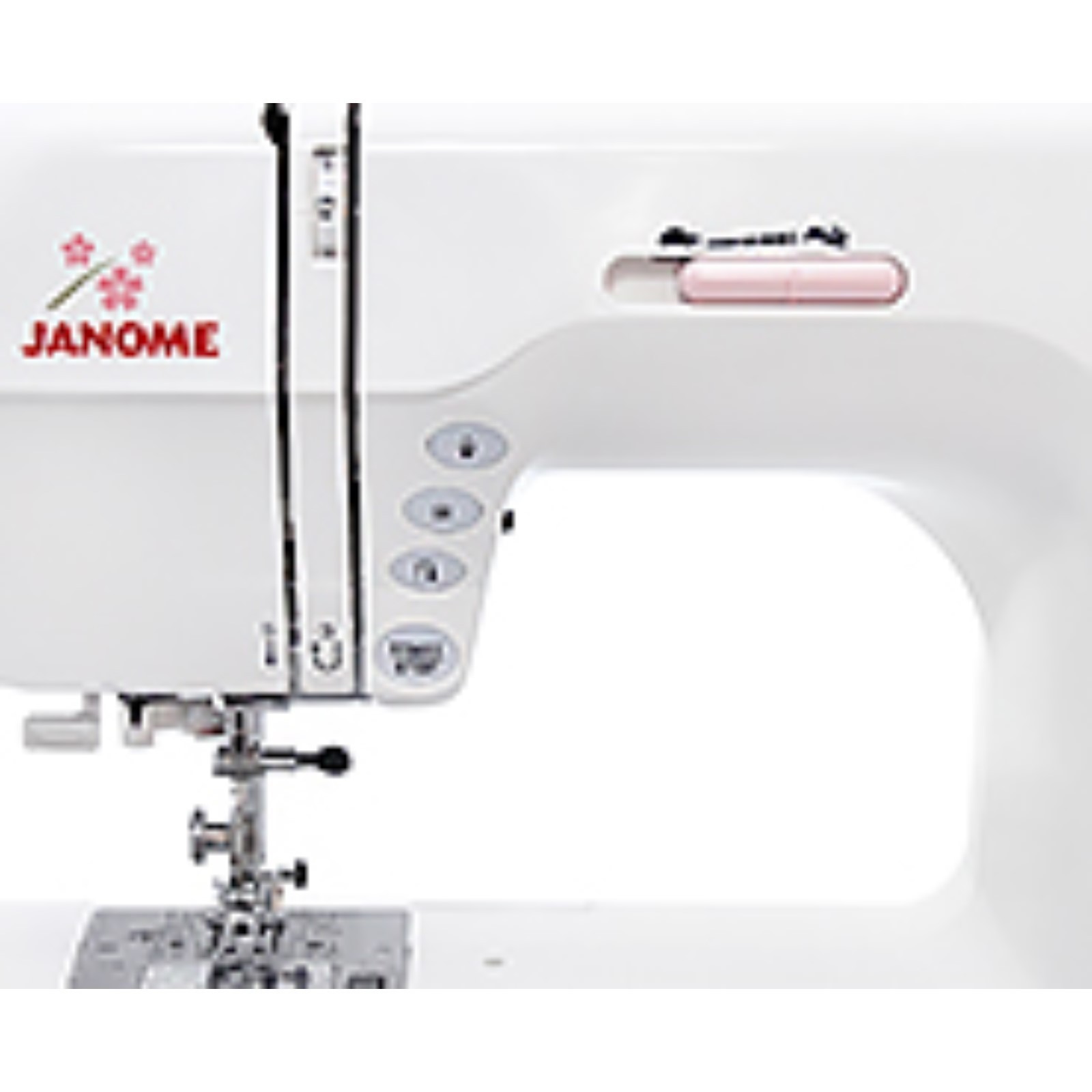 УЦЕНКА Швейная машина Janome DC 4030, 60 Вт, 30 операций, автомат, белая  (9948228) - Купить по цене от 38 900.00 руб. | Интернет магазин SIMA-LAND.RU