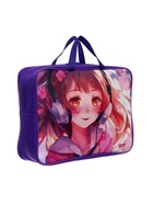 Папка для труда, А4, текстильная, 35×27×7 см «Аниме музыка» - Фото 3