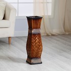 Ваза напольная «Лирика», 15×60 см, d=13 см, керамика, коричневая - Фото 2