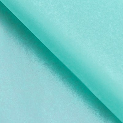 Бумага упаковочная тишью, аквамариновый, 50×66 см