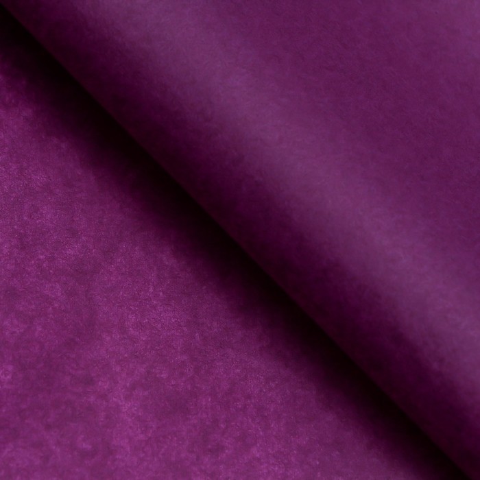 Бумага упаковочная тишью, баклажановый, 50×66 см - Фото 1