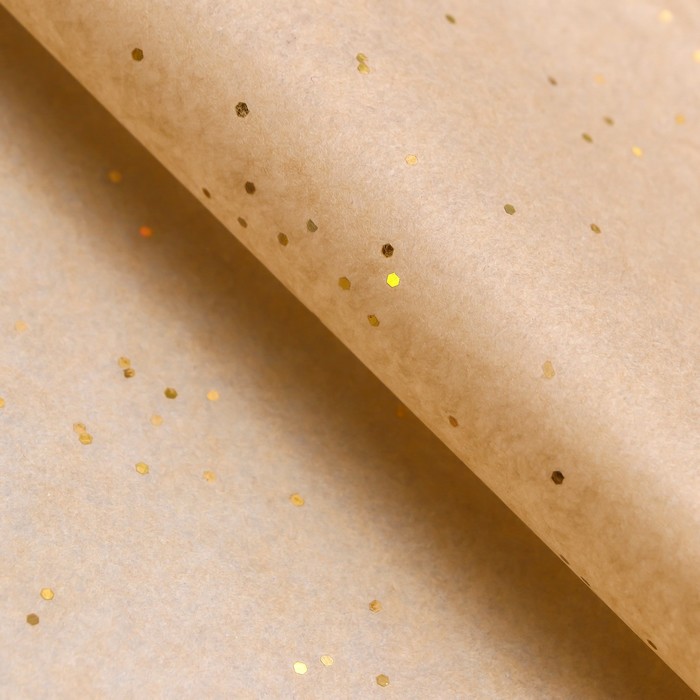 Бумага упаковочная тишью, «Конфетти», натуральный, 50 х 66 см 9618336 Бумага упаковочная тишью, «Конфетти», натуральный, 50 х 66 см 9618336