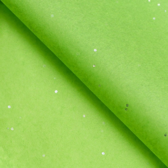 Бумага упаковочная тишью, "Конфетти", зелёное яблоко, 50 х 66 см - Фото 1